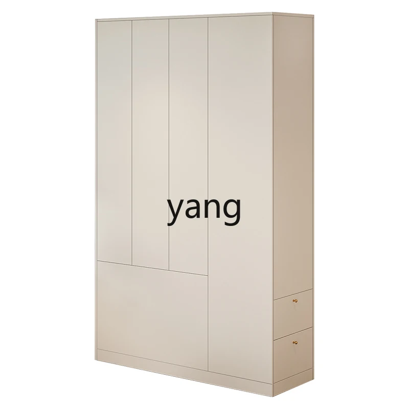 lmm simple cream style small apartment bedroom bedside wardrobe household storage cabinet