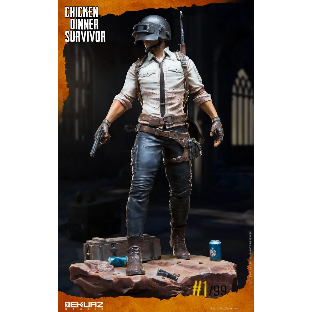 In Stock Original EKUAZ STUDIO EKS04 33CM PLAYERUNKNOWN’S BATTLEGROUNDS Game Character Model Movable Doll Art Collection