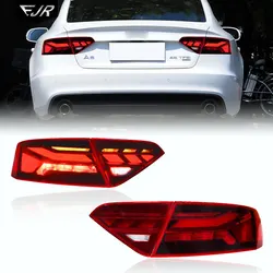 For Audi A5 Taillight Assembly 2008-2016 Old to New S5 Dynamic DRL LED Flowing Turning Signal Rear Tail Light Auto Lamp Parts