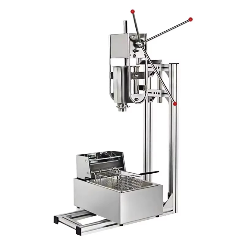 Restaurant Equipment 5L Churro Filler Machine Commercial Spanish Manual Churros Machine with fryer