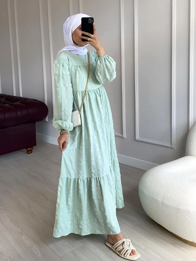 Muslim Dress Women Abaya Dubai Turkey Islamic Robe Arab Longue Jelaba Femme Musulman Abayas Dresses for Women Kaftan Niqab 2021