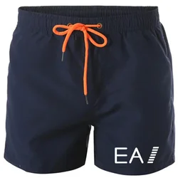 Shorts respirável de secagem rápida masculino, calça casual, calça praia elegante, corredores de ginástica, prancha sexy, plus size, verão, 2024