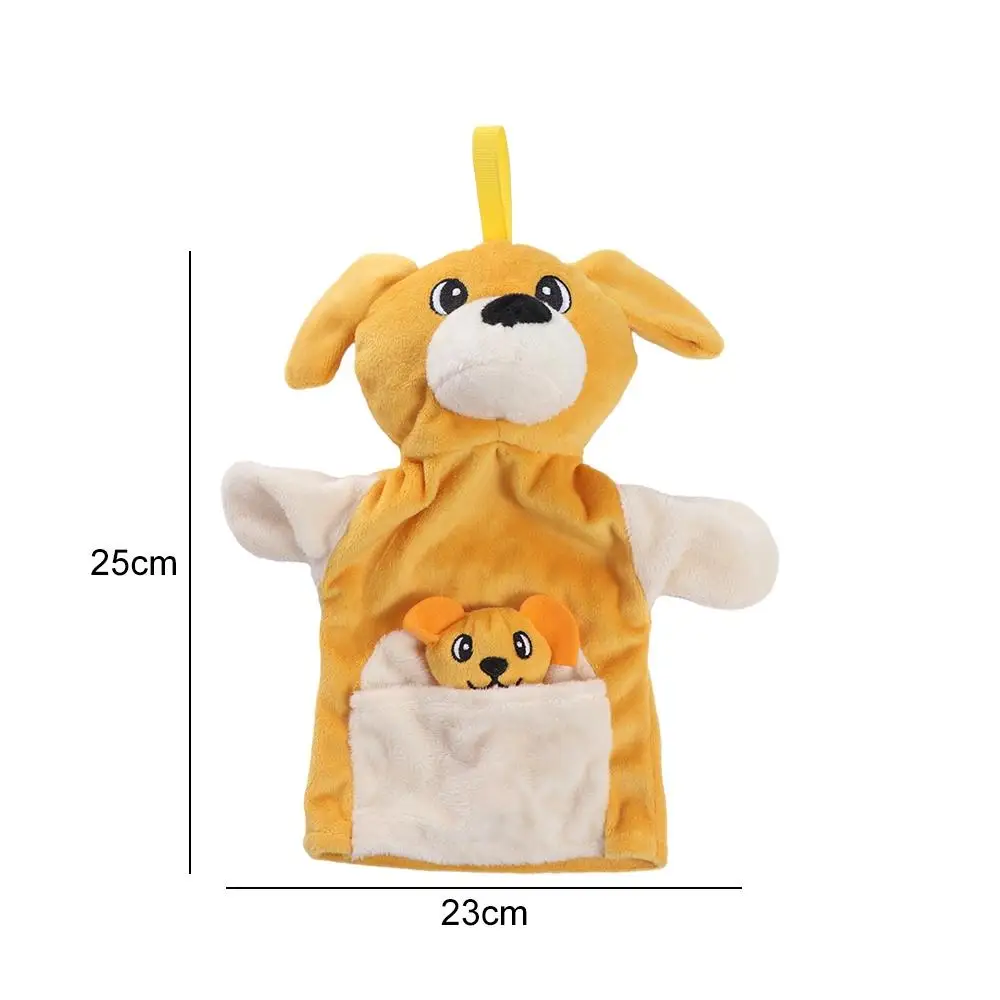 Interactive Parent-Child Children's Hand Puppet Plush Dog Animal Puppet Penguin Rabbit Children Plush Gloves Story Telling