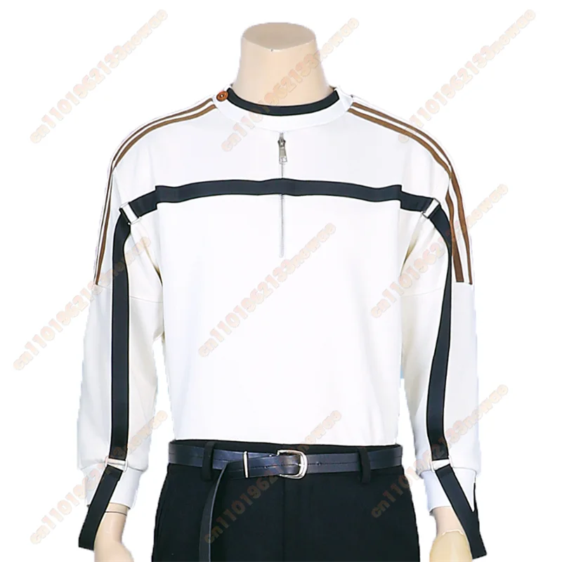 MINISO 2025 게임 사랑과 Deepspace Caleb 코스프레 성인 남성 코트 유니폼 의상 후드 풀오버 탑 할로윈 캐주얼 의상