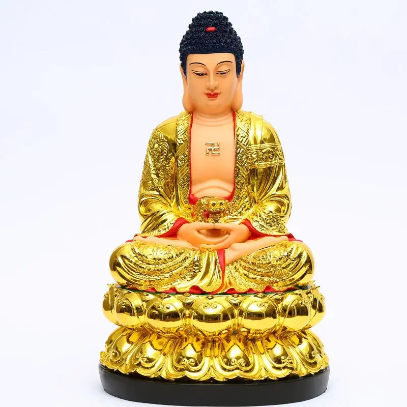 

18x30cm Resin Buddha Statue Offering Medicine Master Buddha Feng Shui Ornament Hall Buddhist tools Church Prayer home decor