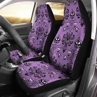 Car Seat Cover Purple Halloween Ghost Design for Men Women Car Seat Soft Cushion Universal Fit for Car SUV Sedan Truck