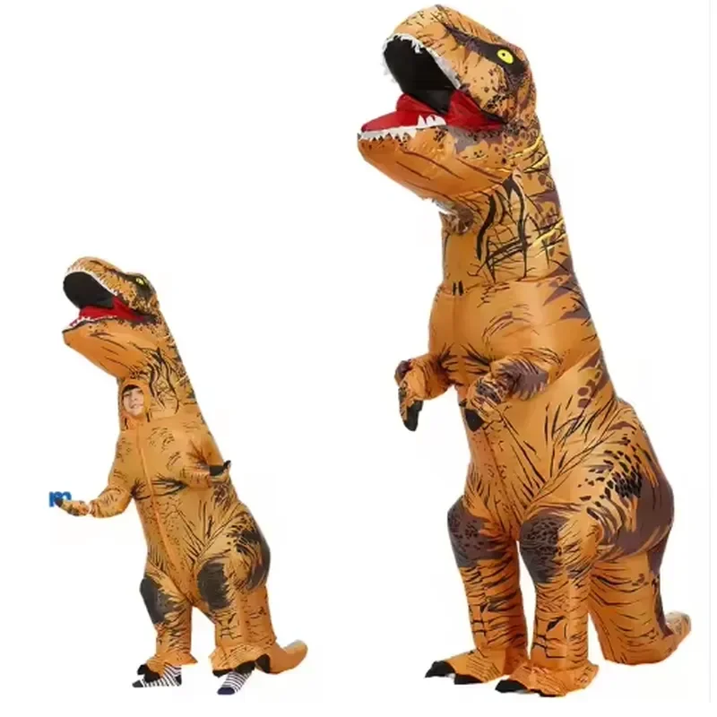 Party cosplay Tyrannosaurus rex dinosaur mascot inflatable suit PVC material clothing wholesale custom Halloween adult model