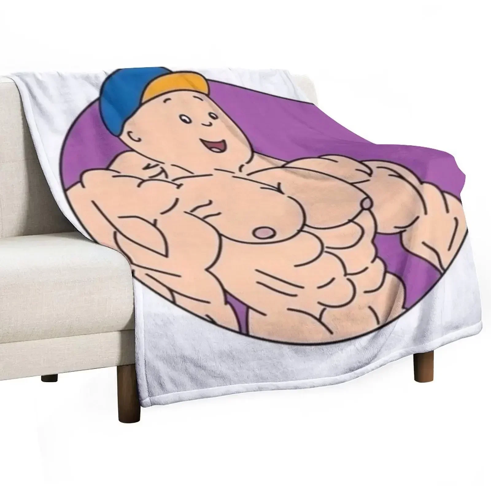 Buff Af Caillou Throw Blanket Decorative Beds Luxury Loose Blankets