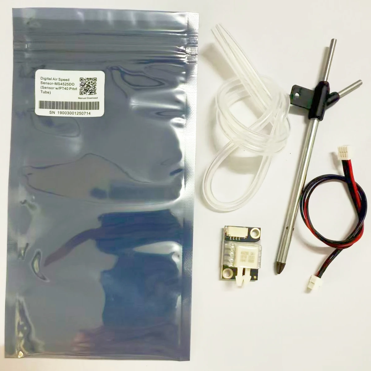 

Holybro MS4525DO Digital Airspeed Sensor - PT40 Pitot Tube for Ardupilot Arduplane Pixhawk PX4 Flight Controller