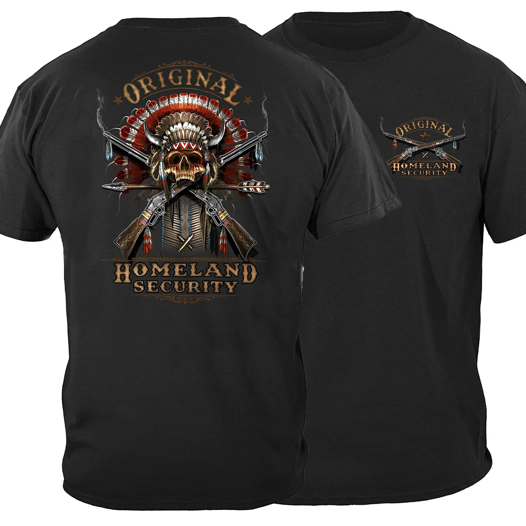 

Original Homeland Security 2nd Amendment T-Shirt 100% Cotton O-Neck Summer Short Sleeve Casual Mens T-shirt Size S-3XL