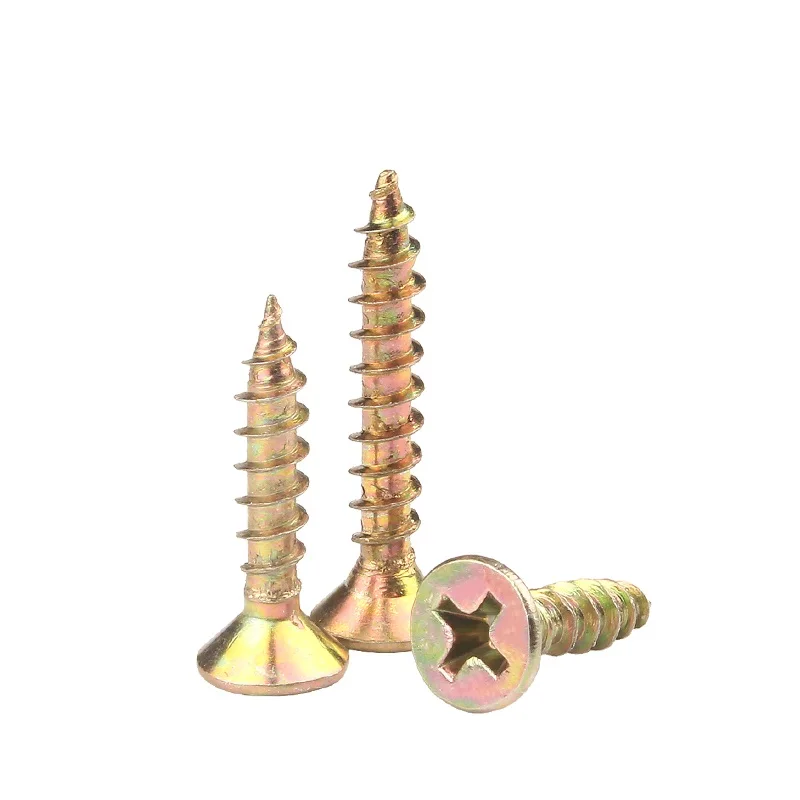 

1 1/4 3.5 Yellow Zinc Plated Carbon Cteel Bugle Head Celf Tapping Drywall Ccrew For Metal Wood