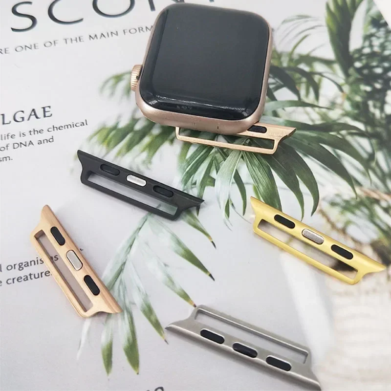 موصل محول لساعة أبل سلسلة 9 8 7 SE 5 4 3 6 موصلات الفرقة لساعة أبل 40 مللي متر 49 مللي متر 44 مللي متر 45/41 مللي متر الفولاذ المقاوم للصدأ