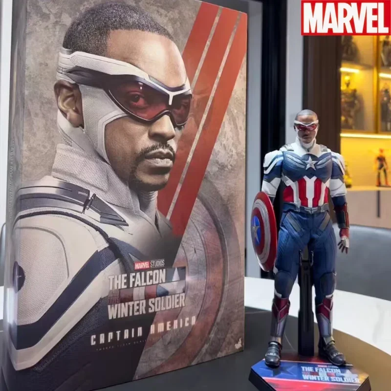 In Stock Hottoys 1/6th Tms040 Captain America The Falcon And The Winter Soldier Ht Marvel Original Anime Action Figures Toys