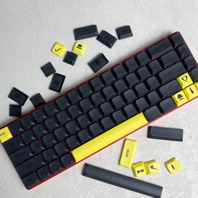 

MiFuny Gentleman Theme Keycaps Set PBT Sublimation 135keys Low Profile Keycaps for Mechanical Keyboard Accessories MX Switch