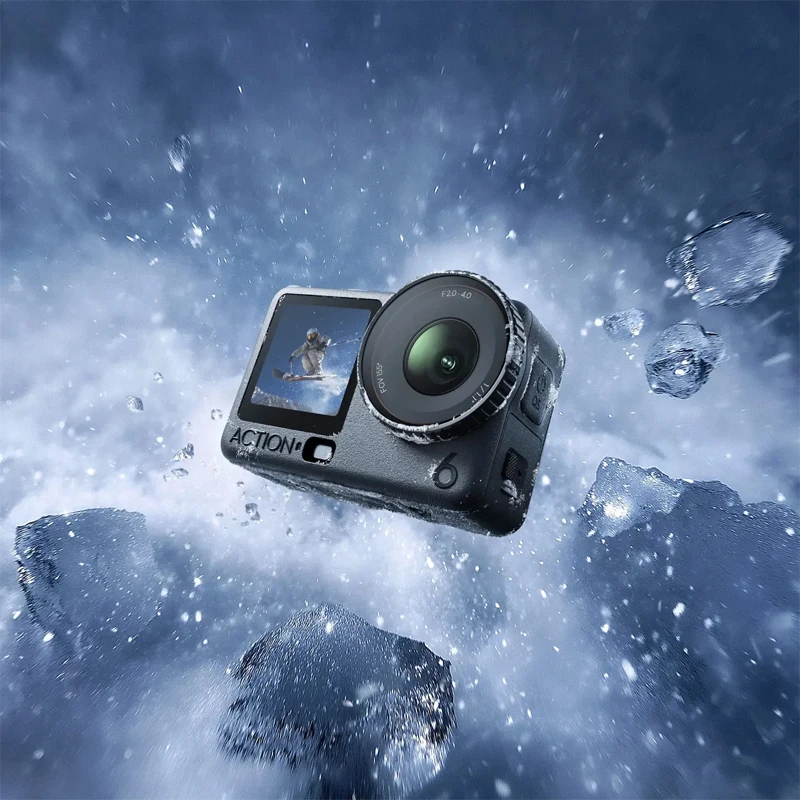 DJI Osmo Action 6 Adventure Combo All-In-One Flagship Action Camera All-New 1/1.1-Inch Square Sensor Ultra-HD 8K Video