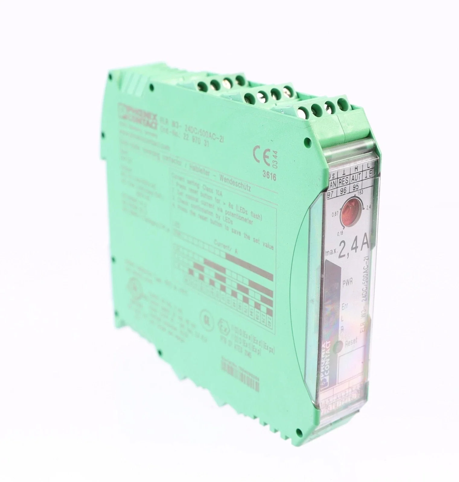 

ELR W3-24DC/500AC-2I 2297031 Hybrid motor starter