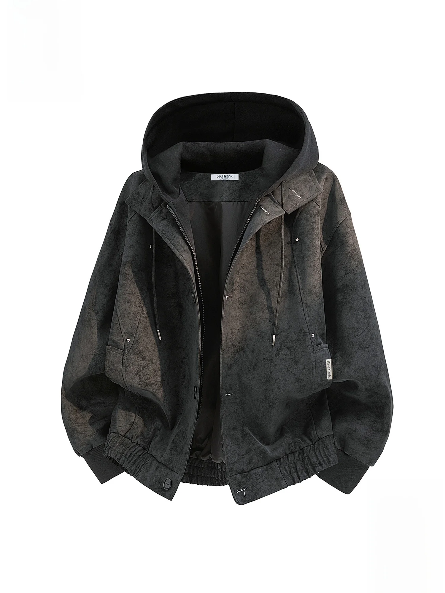 

Мужская толстовка Paul Frank с капюшоном и принтом Tie Dye, свободного кроя, новая весенняя повседневная теплая верхняя одежда, худи с принтом Monkey Mouth, полиэстер