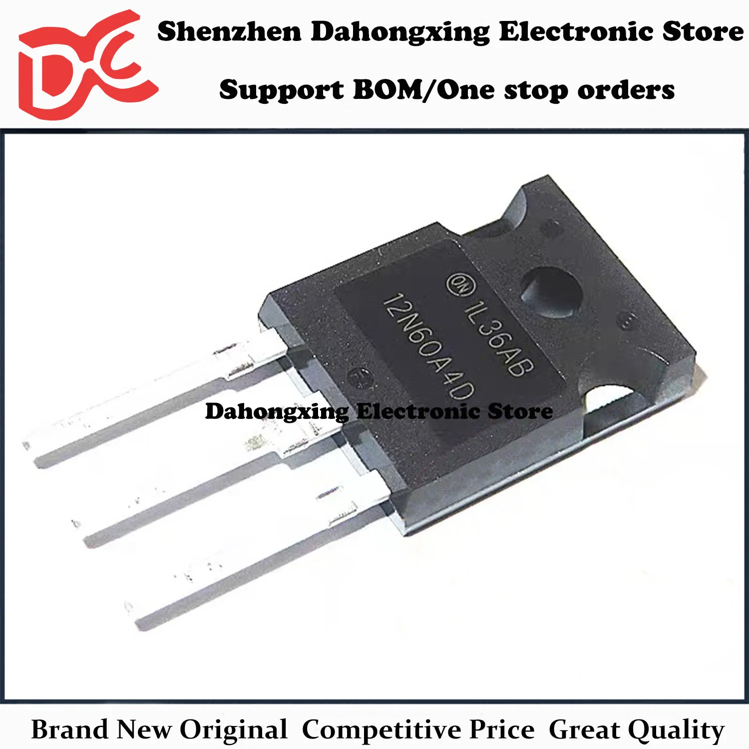 

New Original 10Pcs HGTG12N60A4D 12N60A4D TO-247 12A 600V IGBT Field Effect Transistor Electronic Components Great Quality