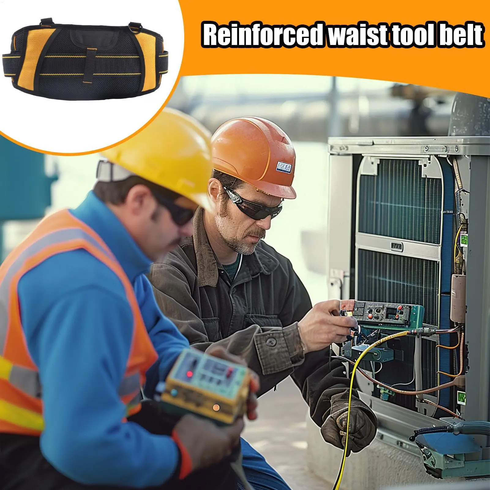 Carpenter Tool Belt Waist Holder Multifunctional Adjustable Breathable Utility Belt For Construction Electrician Gardening