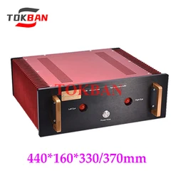 Tokban Audio Dartzeel 440*330*160mm Aluminium Class A Power Amplifier Chassis Enclosure with Heat Sink DIy Amp Case Shell