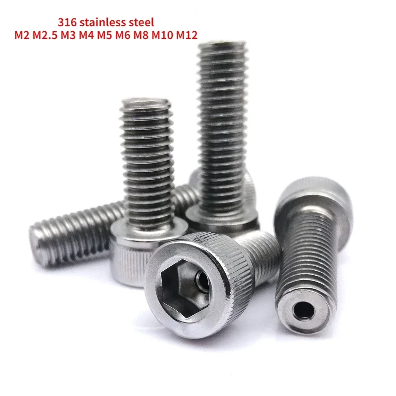 

M2 M2 M2, 5 M3 M4 M5 M6 M8 M10 M12, 316, отверстие из нержавеющей стали с отверстием для вентиляции, шестигранная розетка
