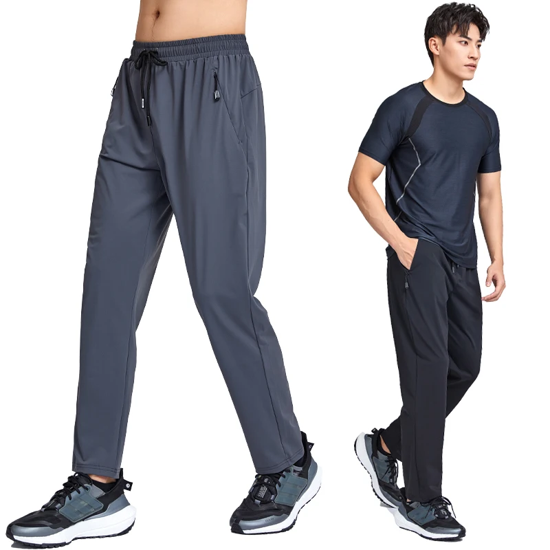 Sports Running Pants Breathable Fitness Training Sweatpants Summer Basketball Tennis Track Elastic Men Jogging Gym Trousers