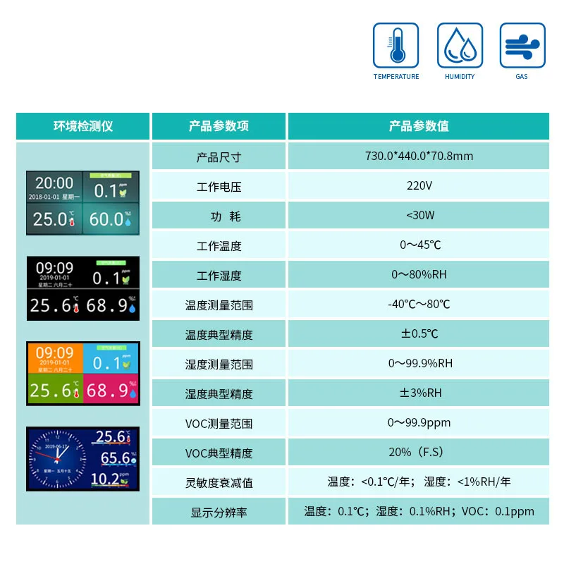 AS320 Intelligent Environment Monitor Indoor Formaldehyde Monitoring and Detection Instrument