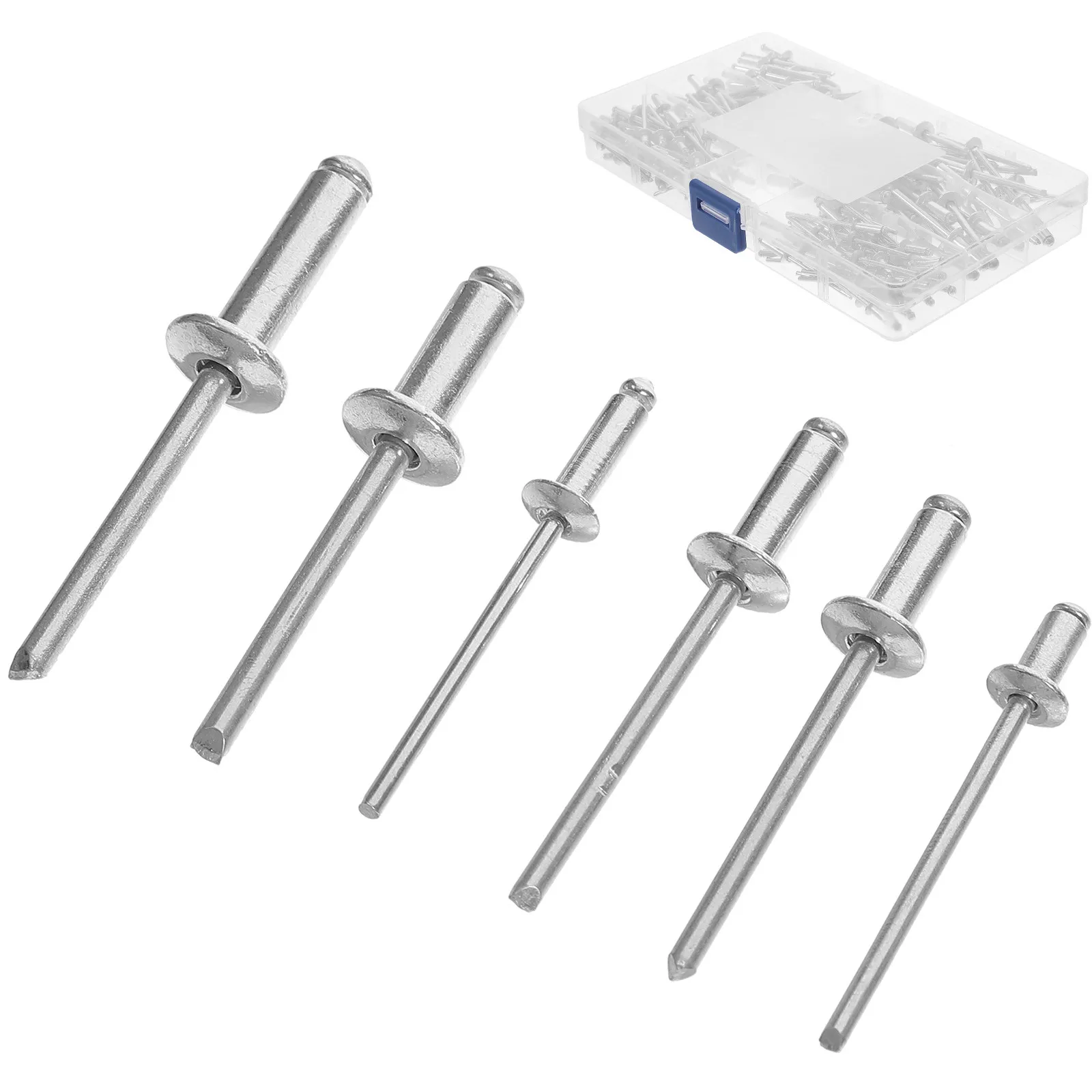 Aluminum Rivets Assortment Box Lightweight Pop Blind Rivet Kit Sturdy Vibration Resistant Metal Fasteners Rivets for Metal