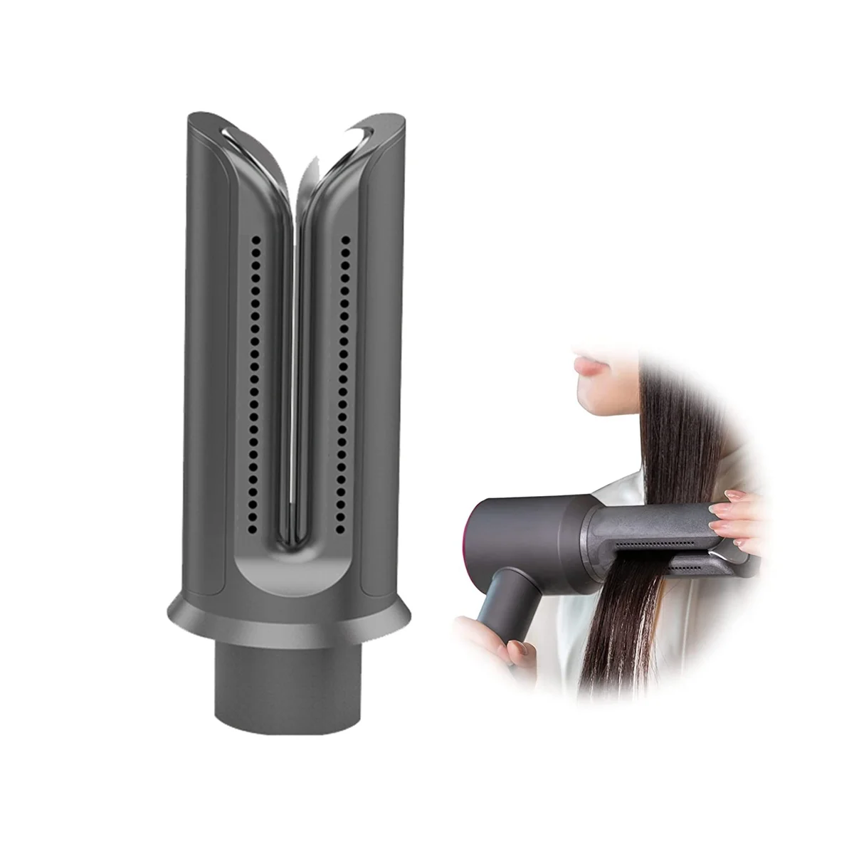 

For Dyson HD01/HD02/HD03/HD04/HD08/HD15 Hair Dryer Straight Hair Nozzle Straight Board Clip+Wide Tooth Comb Styling Tool