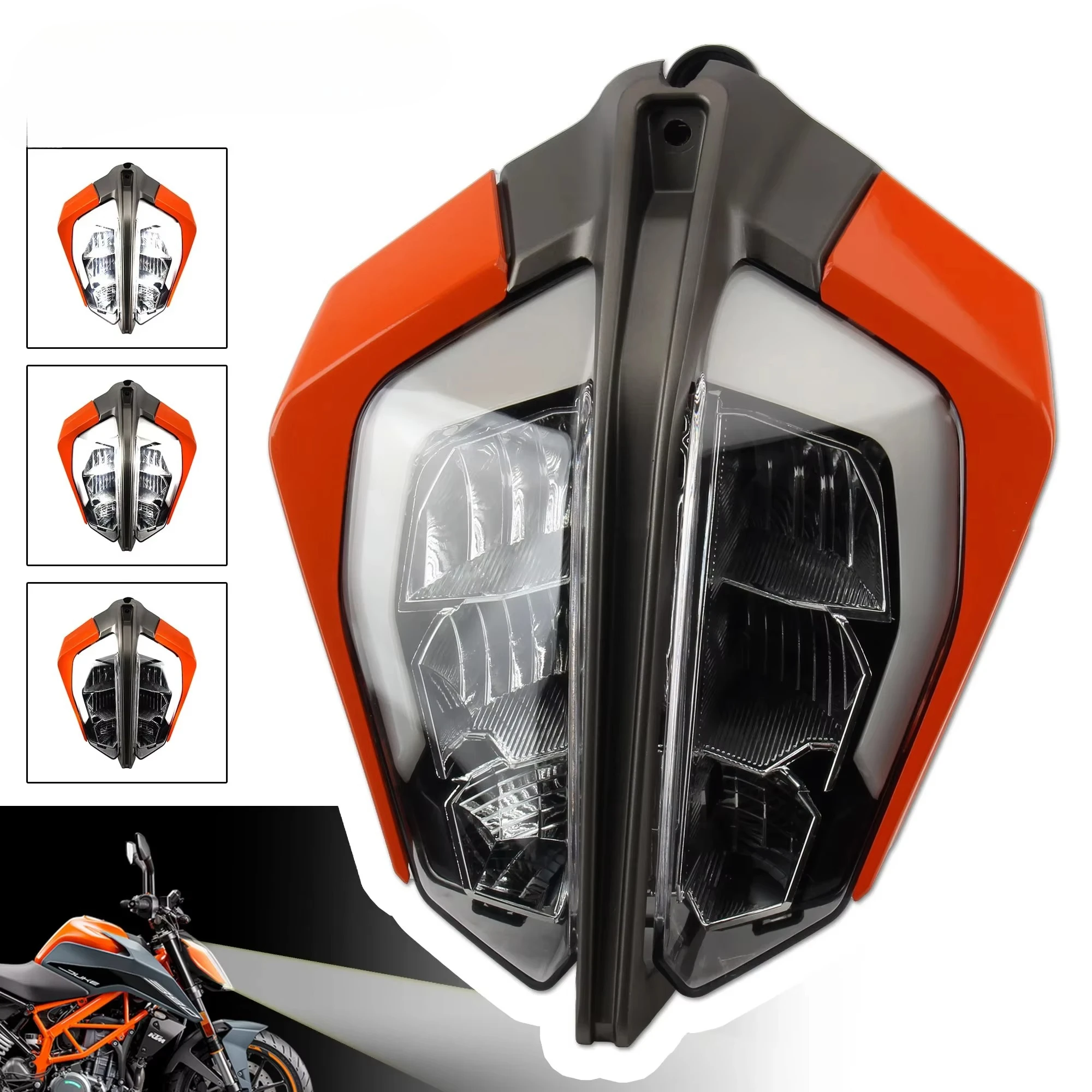 

For Duke 390 Motorcycle Led Headlight Headlamp Motorbike Dirt Pit Bike Fairing Headlight Enduro 2017-2022