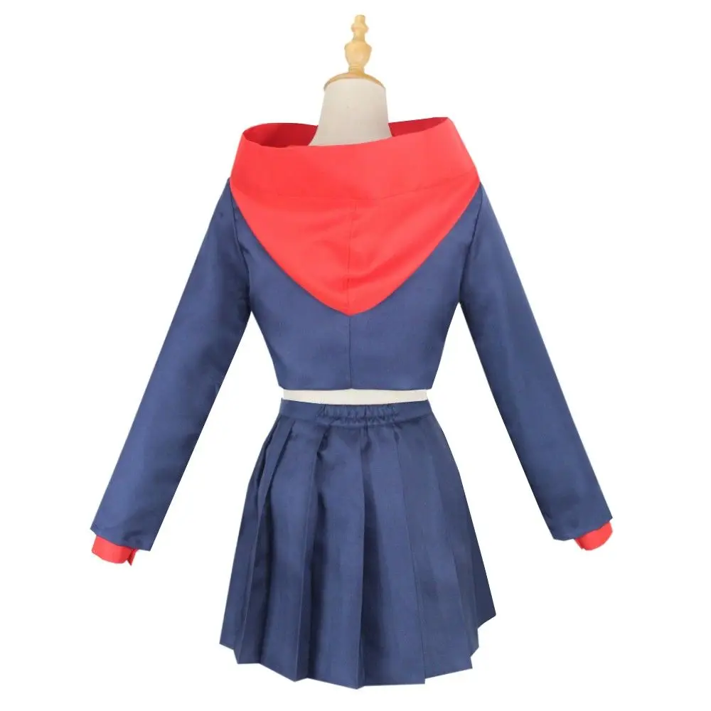 WENAM Itadori Yuji Female Version Costume Set Itadori Yuji Hooded Jacket Uniform High Waist Skirt for Women Halloween Costume