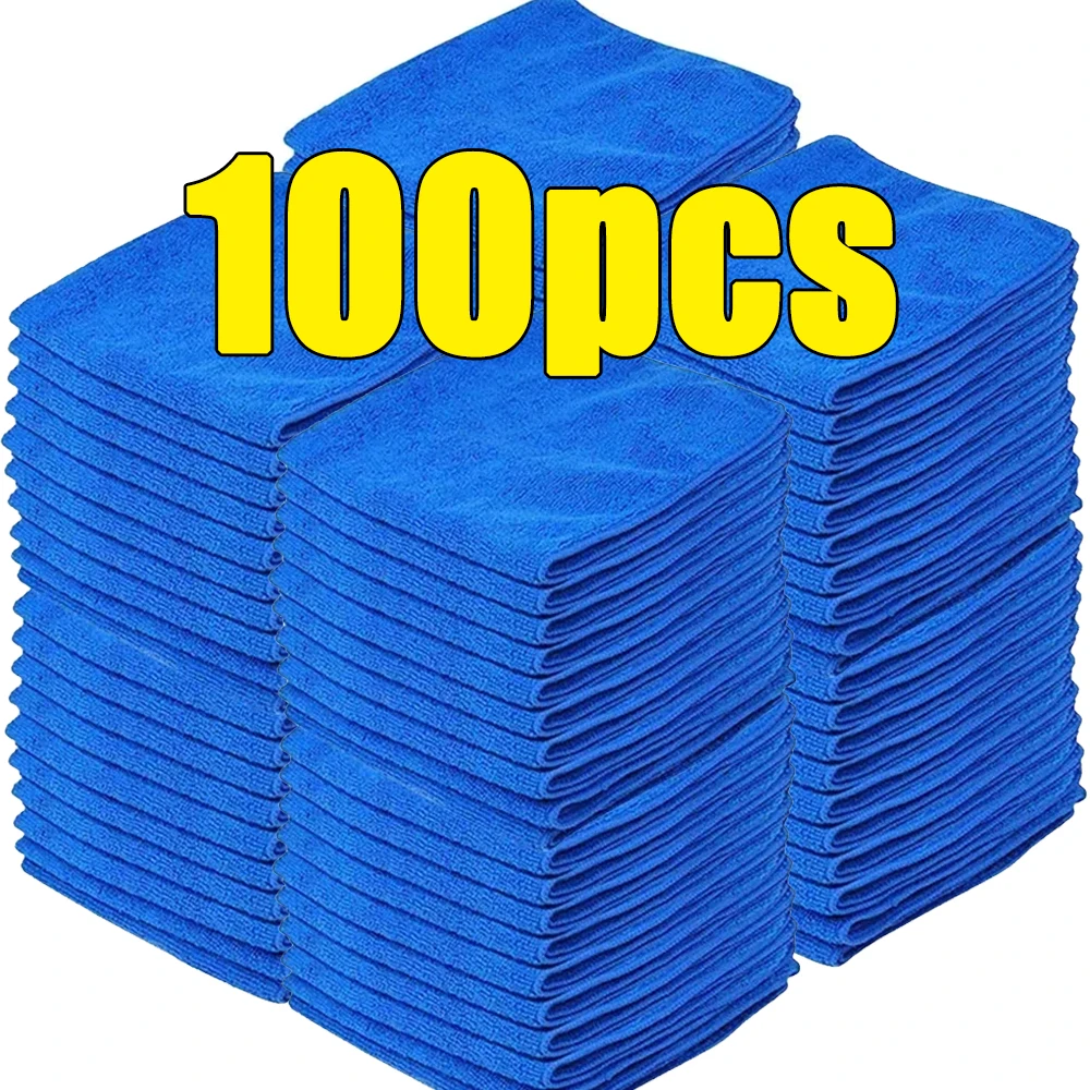 5pcs Microfiber Towels Scratch Free -Super Absorbent Car Wash Drying Cloths,Lint Free Auto Detailing Polishing Cloth Clean Tools