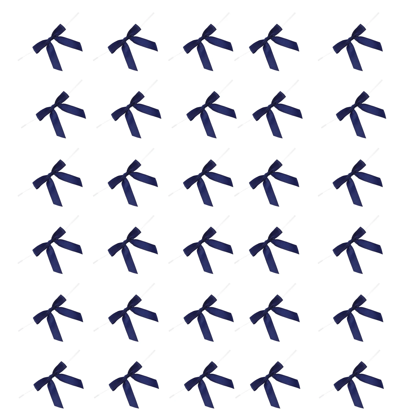 

100Pcs Butterfly Knot Ribbon Satin Bowknot Decorations for Gift Wrapping DIY Craft Appliques Baking Packaging Decorative