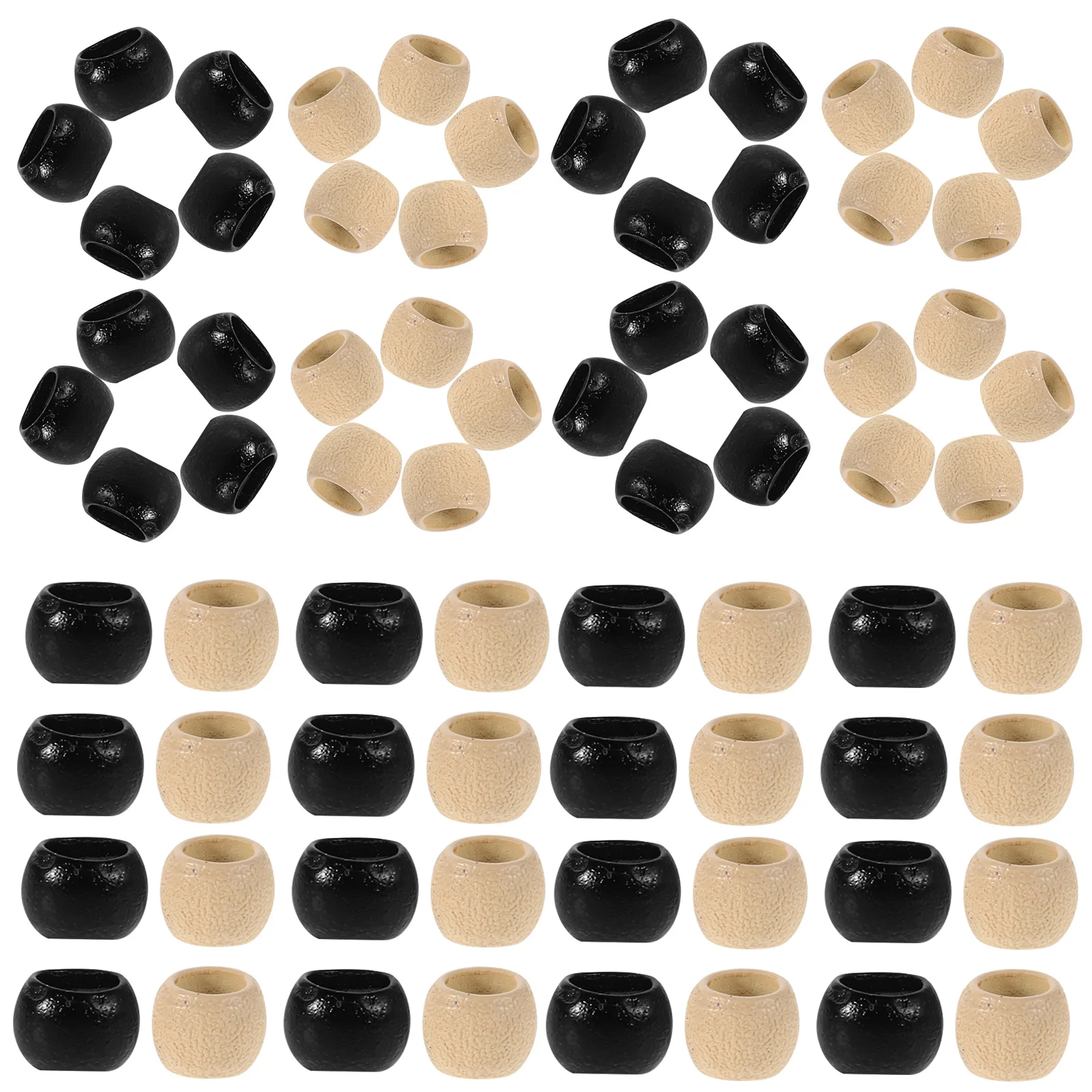 

2 Box Ring Hair Extension Silicone Lined Copper Beads Micro Design Hair Extensions Loop Secure Fit Women Accessories
