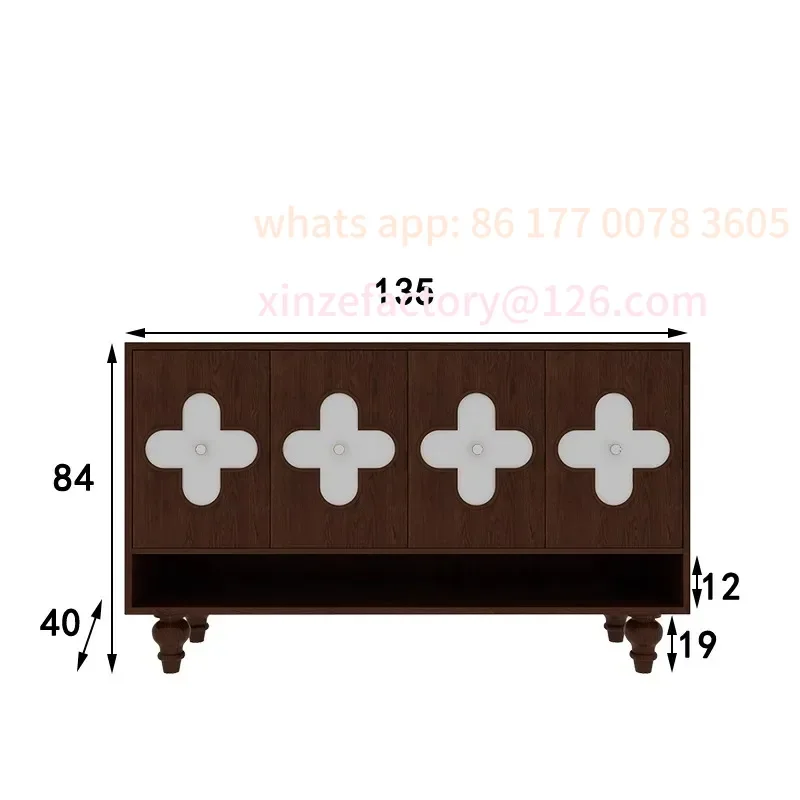 

Customizable Interior Multi-layer Super Large Custom Chinese Retro Wall EntShoe Cabinet Household Integrated Storage Solid Wood