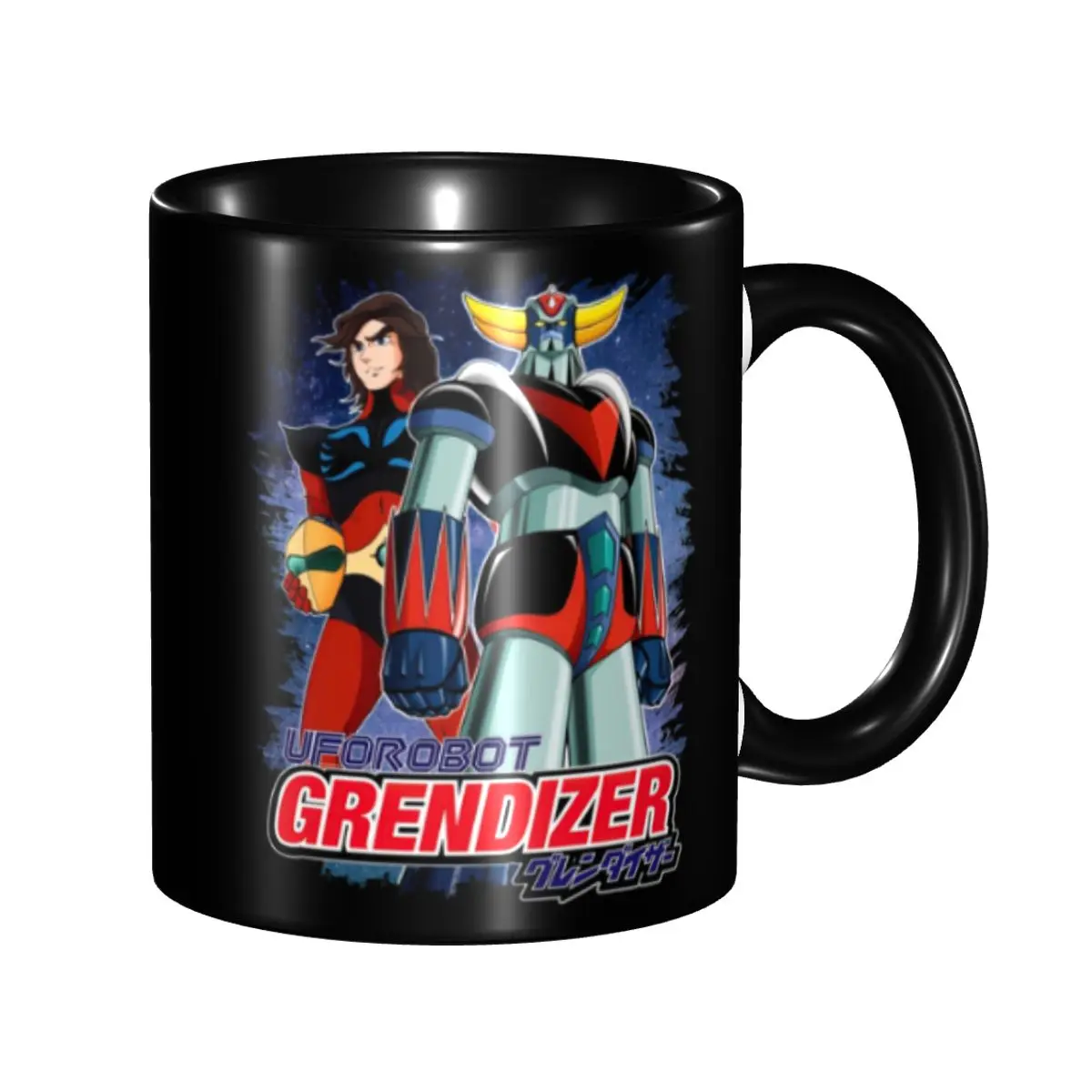 

Goldorak Grendizer Actarus Coffee Mug DIY Custom UFO Robot Goldrake Ceramic Milk Tea Mug Cup