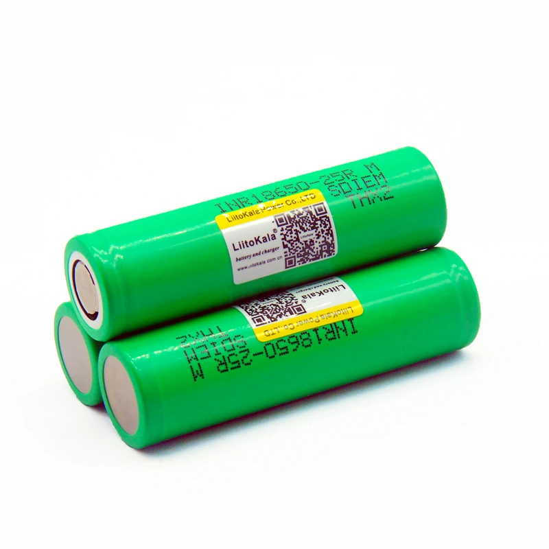 1-30PCS NEW LiitoKala 18650 2500mah 25R 18650 li-ion rechargeable battery power safe battery