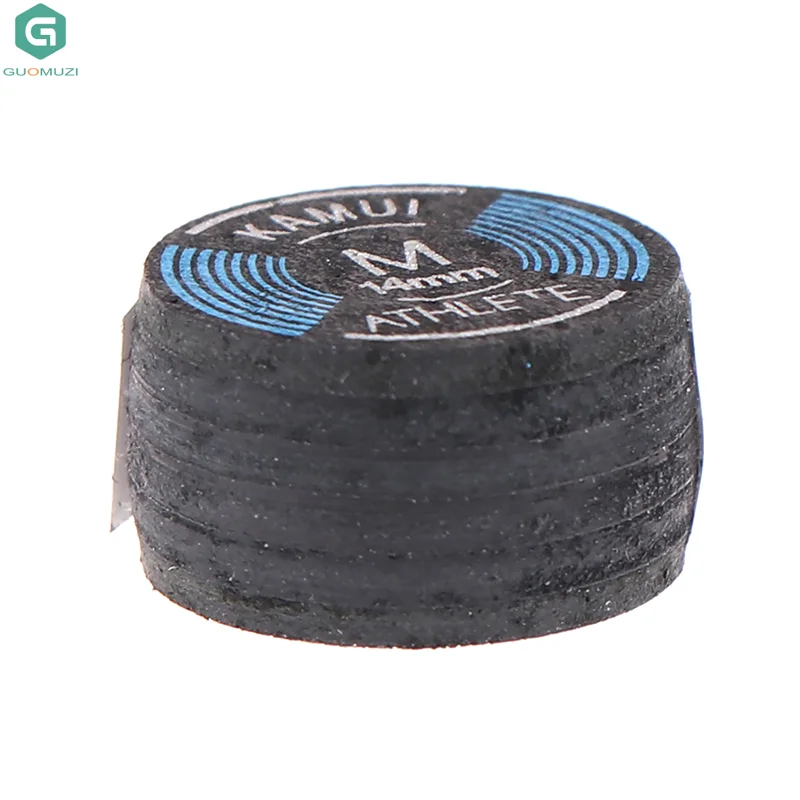 

1 шт., 14 мм, S/M/H, качественный кожаный наконечник для кия для бассейна, бильярда, девять шаровых киев, наконечник для снукера, жесткая мягкая головка