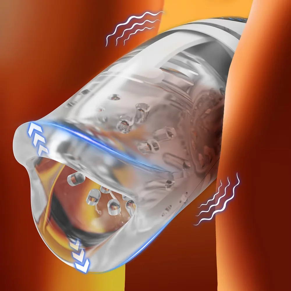 كأس الاستمناء الذكور التلقائي العض تهتز الاستمناء آلة اللسان أداة الاستمناء هيكل الحلق الجنس لعب للرجال