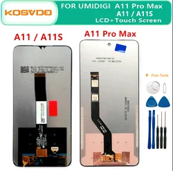 Display LCD e Touch Screen digitalizador Assembly, substituição para UMIDIGI A11, A11S, Sensor, Original, A11Pro Max, 6,53 polegadas