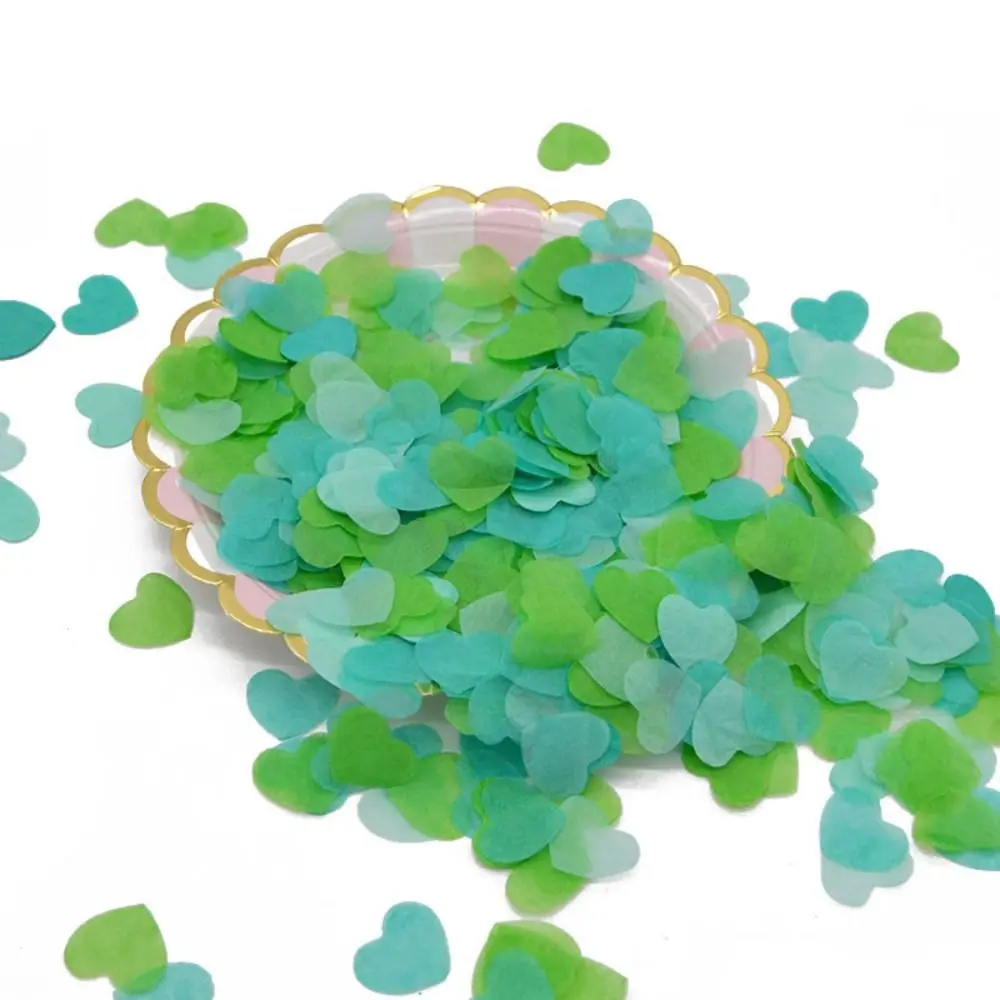 2.5cm Romantic Heart Shape Birthday Party Colorful For Wedding Party Balloon Filler Confetti Party Supplies Tissue Paper