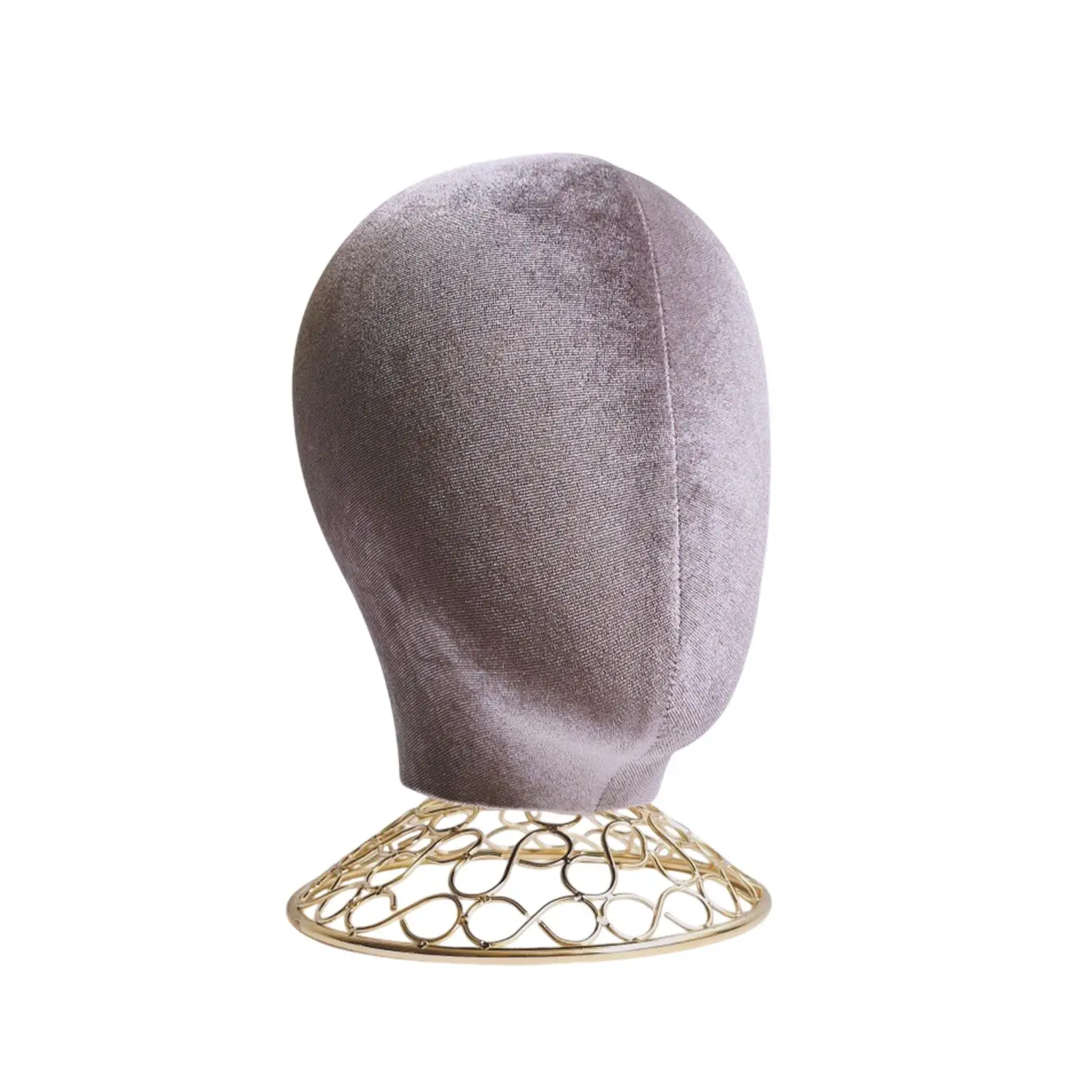 Modello di testa di manichino con base per esposizione di cappelli multiuso