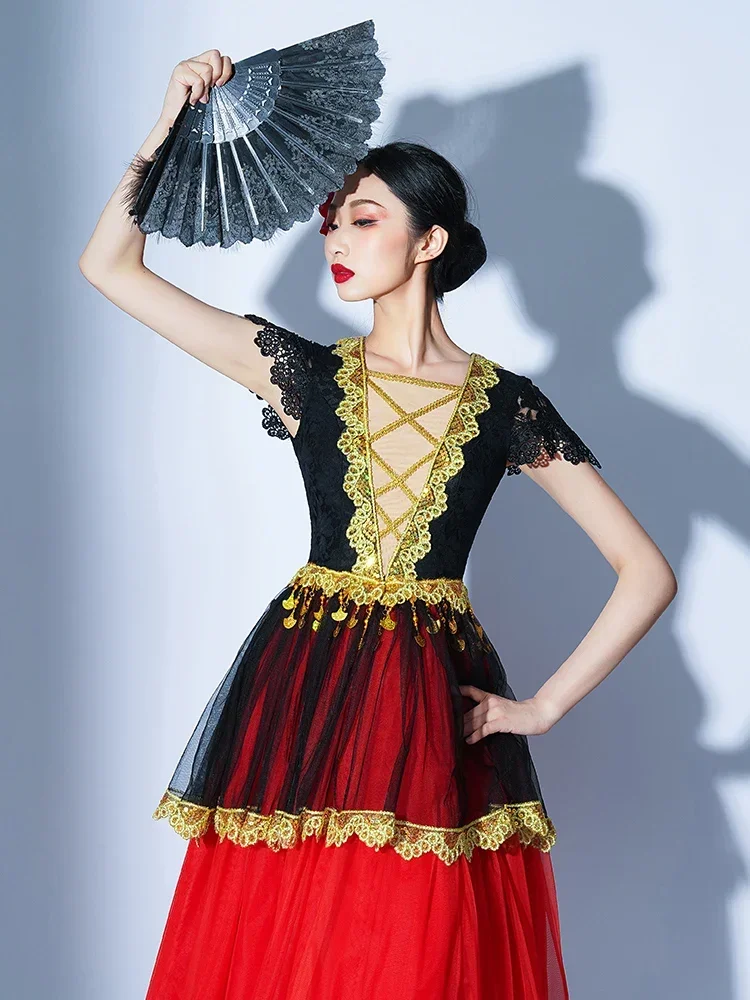 

Drama costumes Spanish dance tutu Opera stage opening Modern dance tap dance