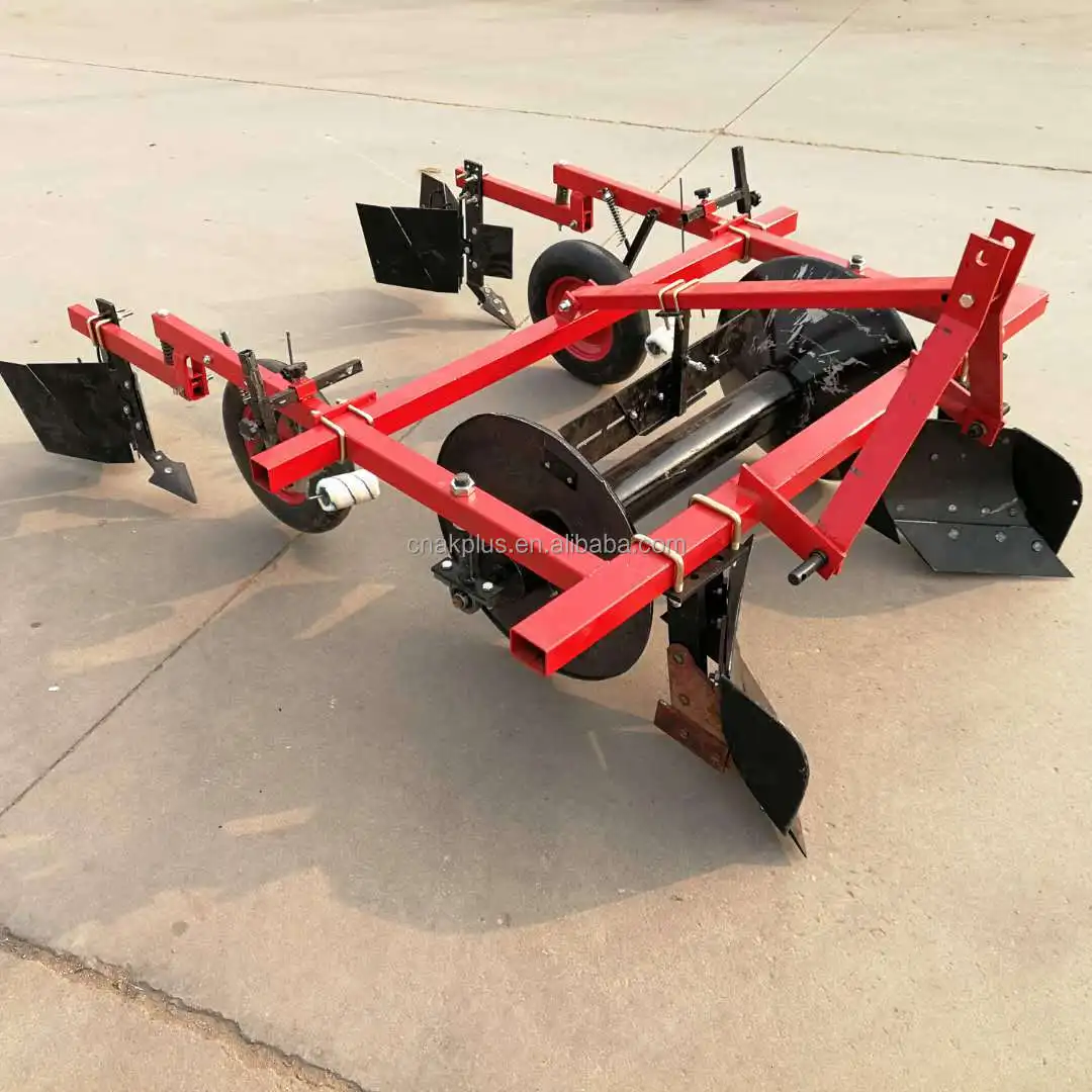 Tractor mounted high ridge mulching film fertilization drip irrigation machine