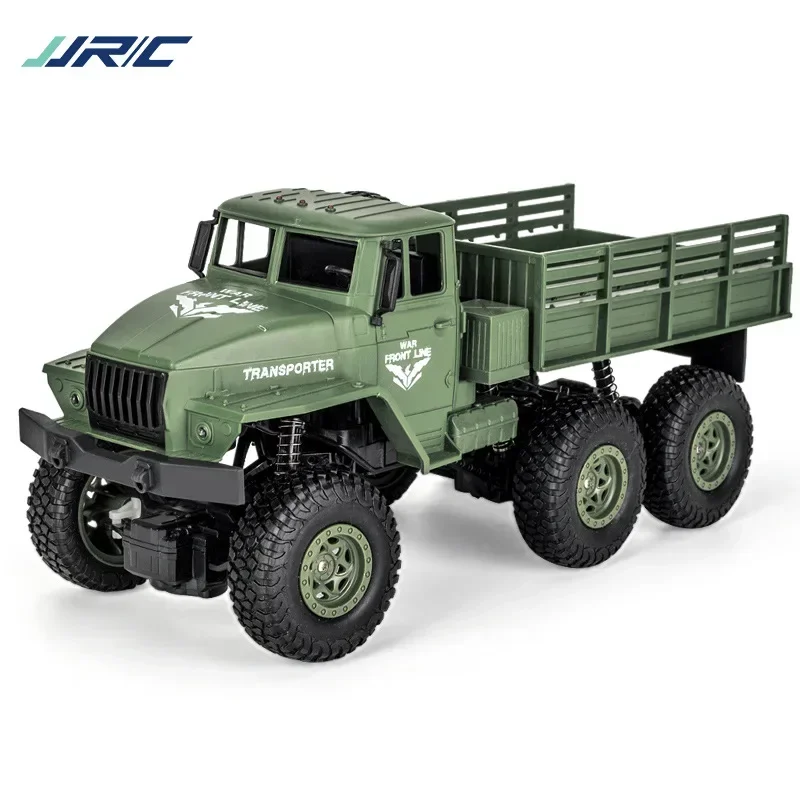 JJRC Q68 Q69 1/18 2.4G 4CH 4WD 130 Brushed Motor Yellow Green RC Vehicle Off-Road Military Truck Car RTR Model Kid Toys for Boys