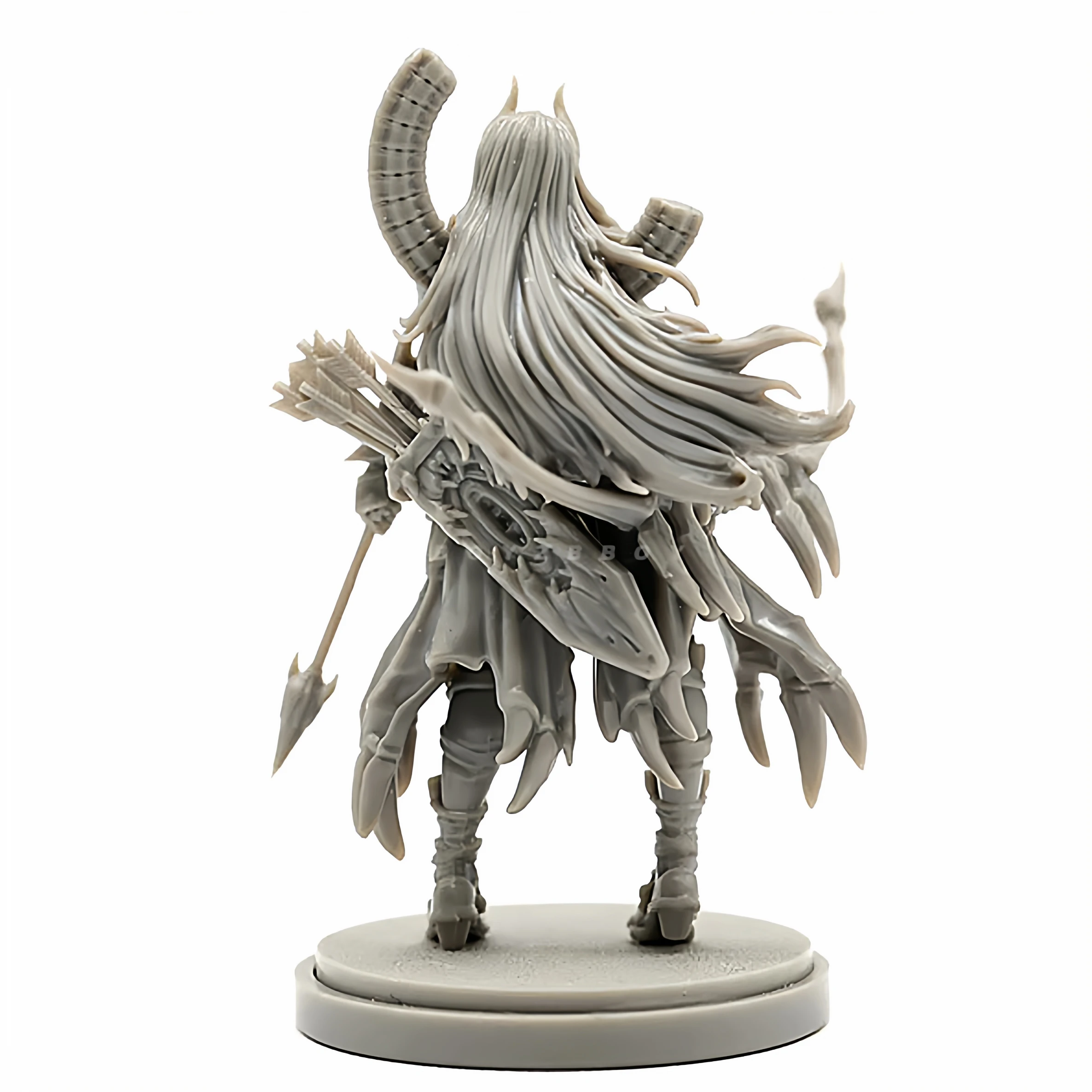 Kits de modèles en résine 38mm, figurine beauté incolore et auto-assemblée A-2166