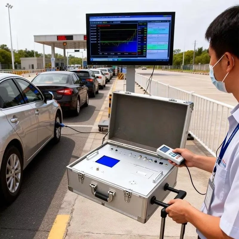 Portable Automotive Exhaust Analyzer for Engine Emission Testing with Printer and Auto Calibration