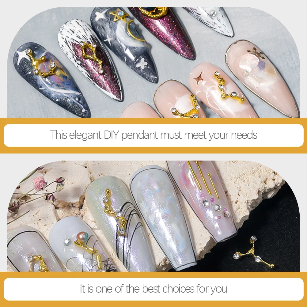 

36pcs 3 Boxes 3D Nail Charms Rhinestones For Nails Zodiac Sign Jewelry Alloy Diamond Nail Art Decor Phone Case Charm Accessories