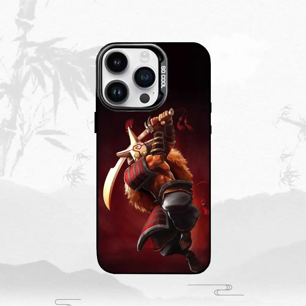 حافظة هاتف رائعة D-Dota 2 لهاتف iPhone17,16,15,14,13,12,11 Plus، Pro Max غطاء أسود غير لامع مقاوم للصدمات #4