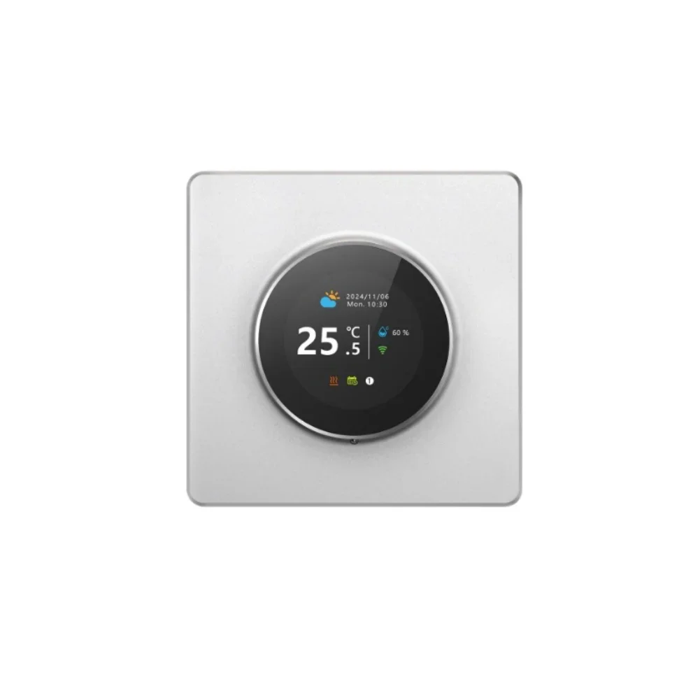 Floor Heating Thermostat Digital Display Thermostat Ambient Lighting Features Compatible With Heating Systems 80 Mm *80 Mm